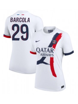 Paris Saint-Germain Bradley Barcola #29 Replika Borta Kläder Dam 2024-25 Kortärmad